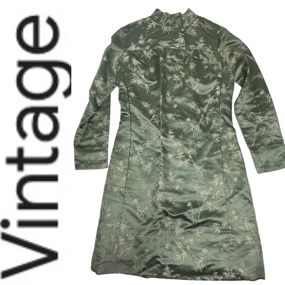 Vintage Late 70’s Tailor Made Quilted Silk Kimono Dress. app m - Picture 3 of 12